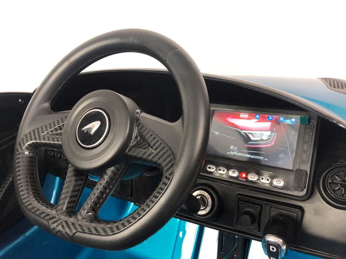 McLaren 720S 12v elektrische kinderauto - Blauw
