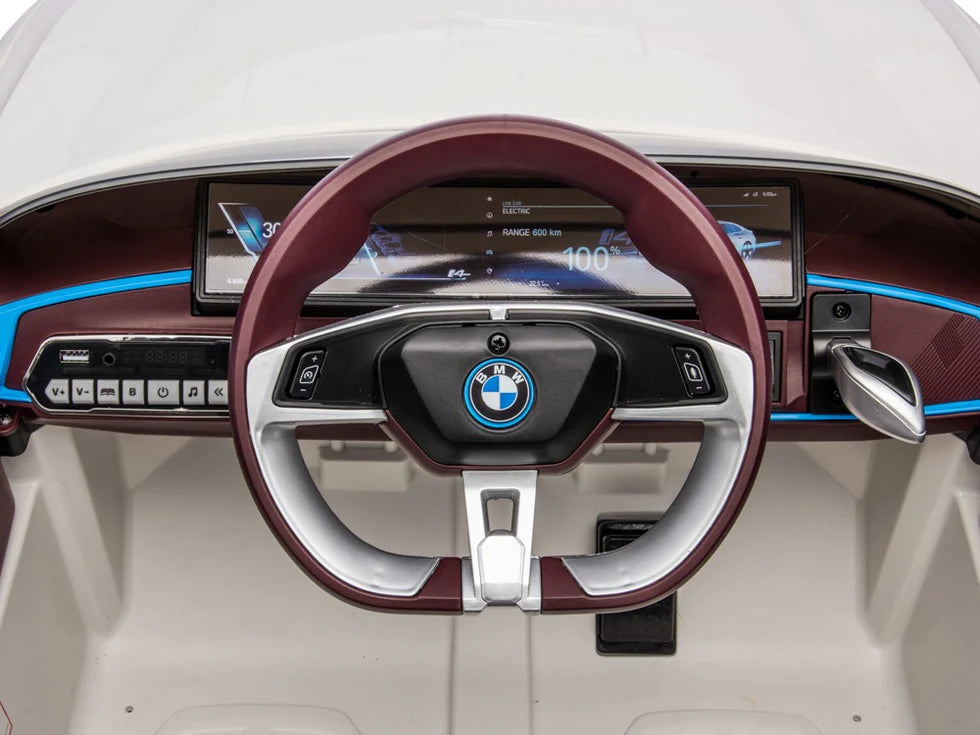 BMW i4 24v elektrische kinderauto - Wit