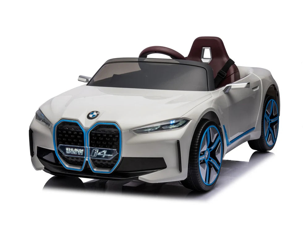 BMW i4 24v elektrische kinderauto - Wit