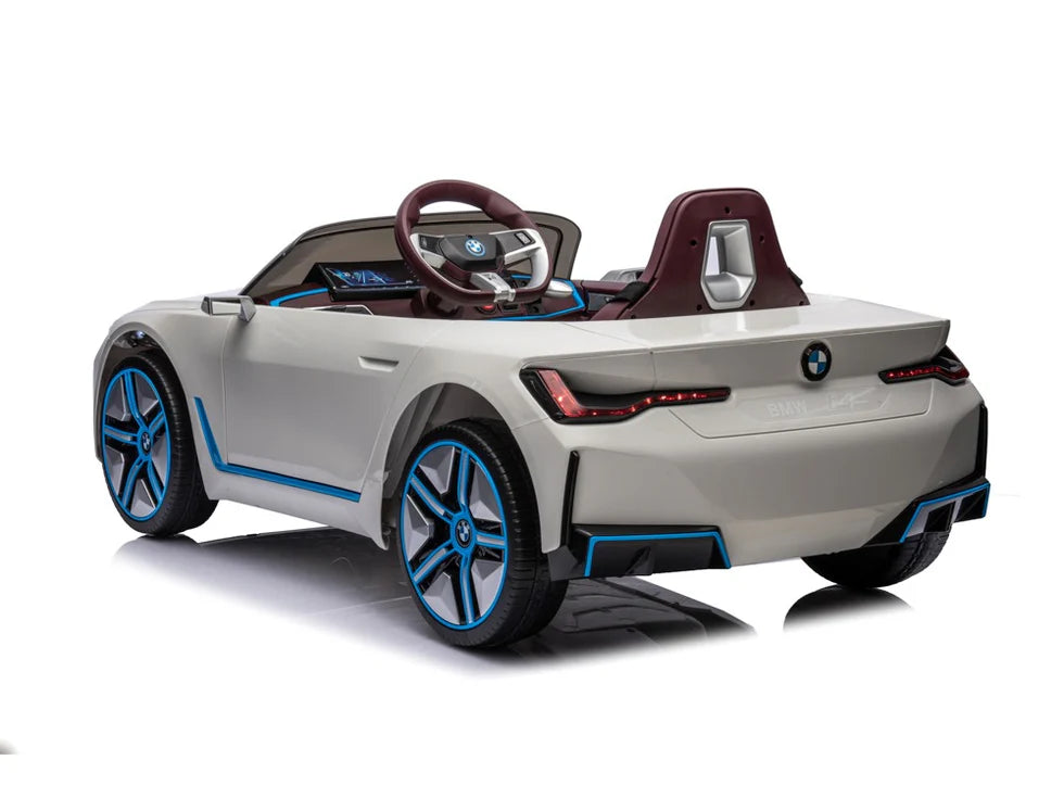 BMW i4 24v elektrische kinderauto - Wit