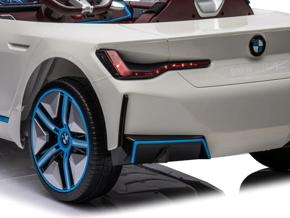 BMW i4 24v elektrische kinderauto - Wit