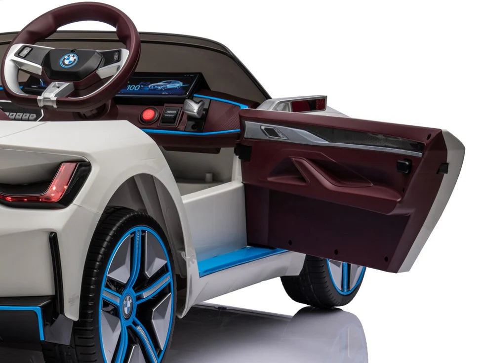 BMW i4 24v elektrische kinderauto - Wit