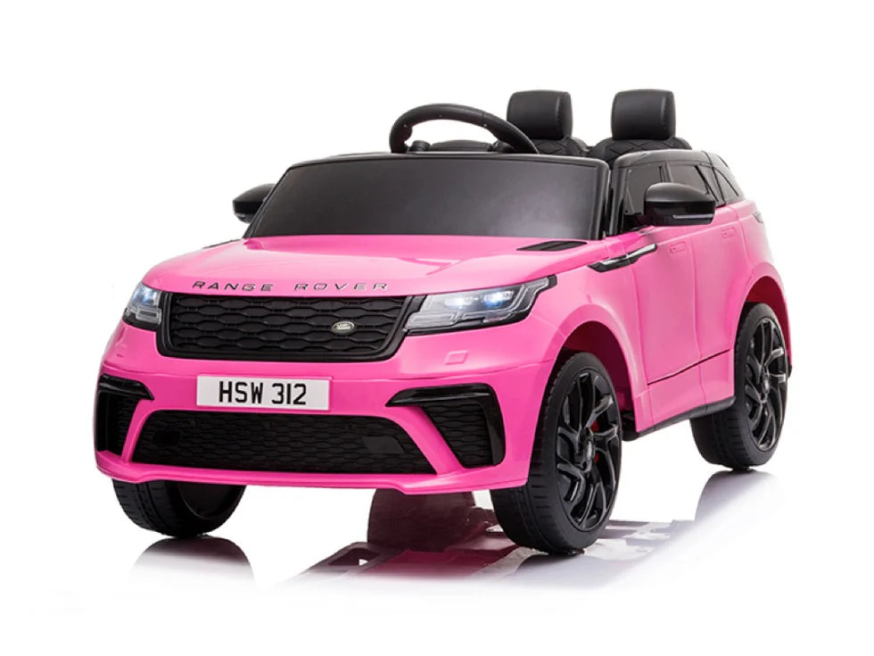 Range Rover Velar 12v elektrische kinderauto - Roze