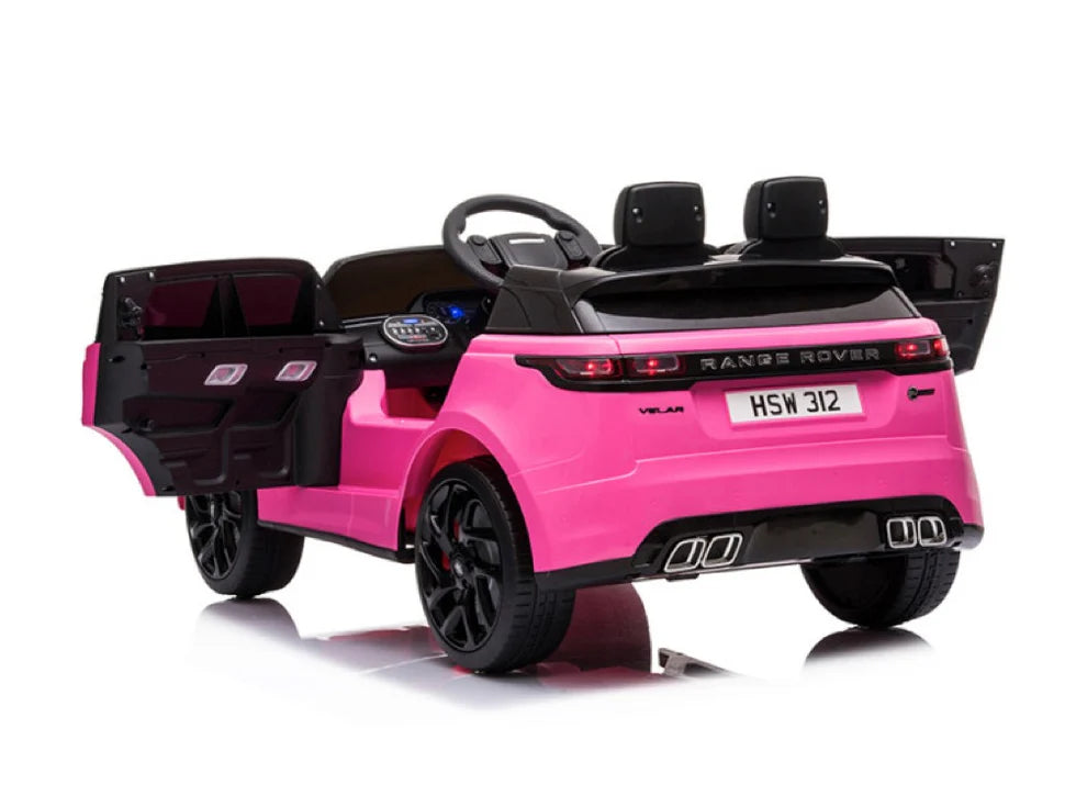 Range Rover Velar 12v elektrische kinderauto - Roze