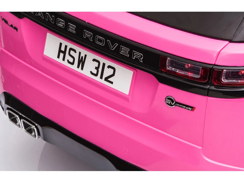 Range Rover Velar 12v elektrische kinderauto - Roze