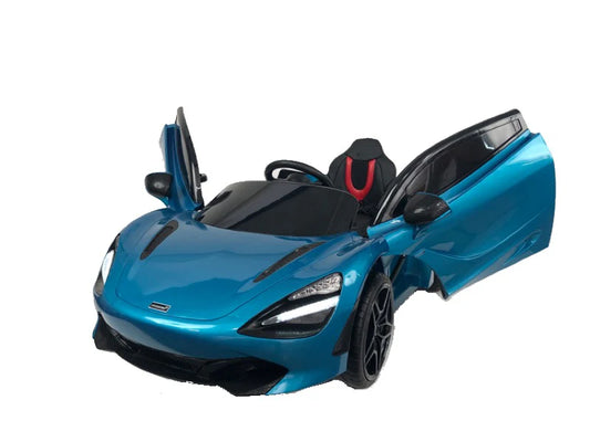 McLaren 720S 12v elektrische kinderauto - Blauw