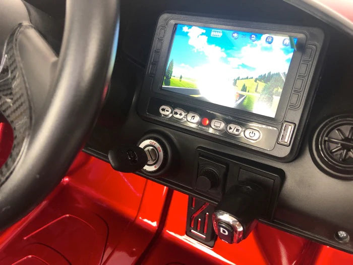 McLaren 720S 12v elektrische kinderauto - Rood