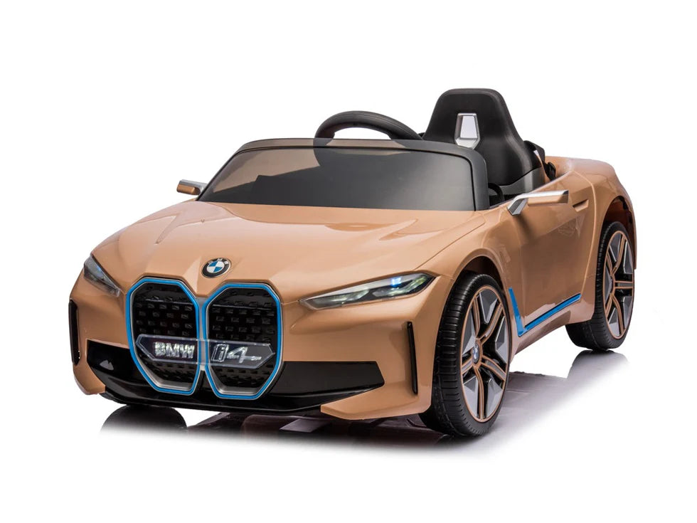 BMW i4 24v elektrische kinderauto - Goud