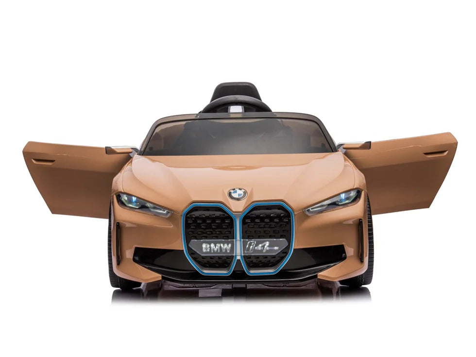 BMW i4 24v elektrische kinderauto - Goud